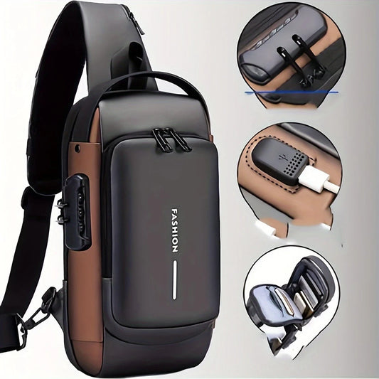Anti-Theft Password Lock Chest Bag