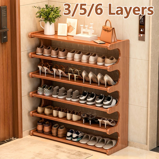 Bamboo Shoe Storage Rack