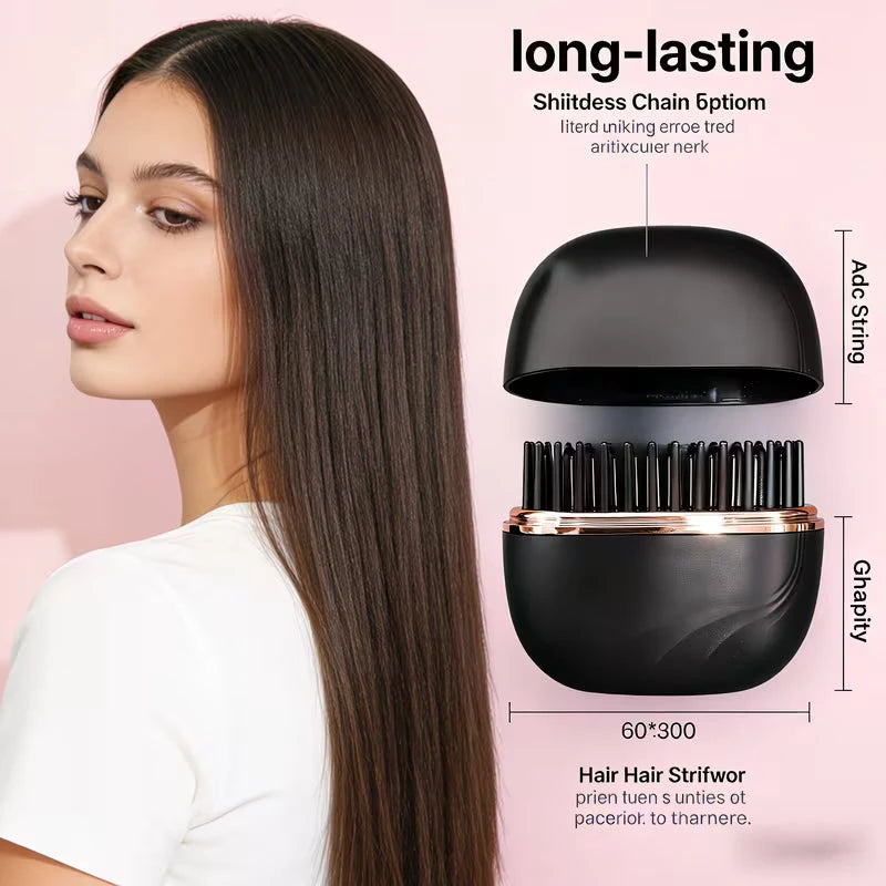 New Mini Charging Hair Straightener Comb