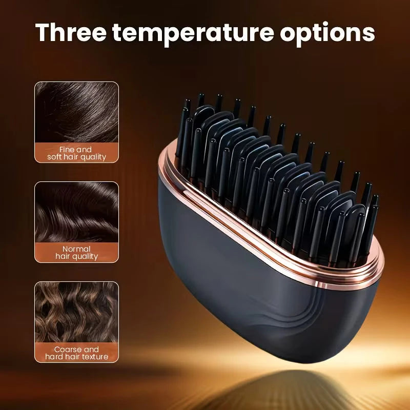 New Mini Charging Hair Straightener Comb