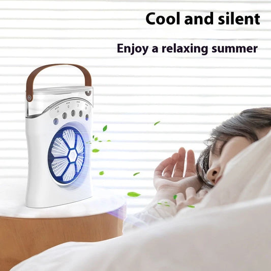 Portable Rechargeable Misting Desktop Fan