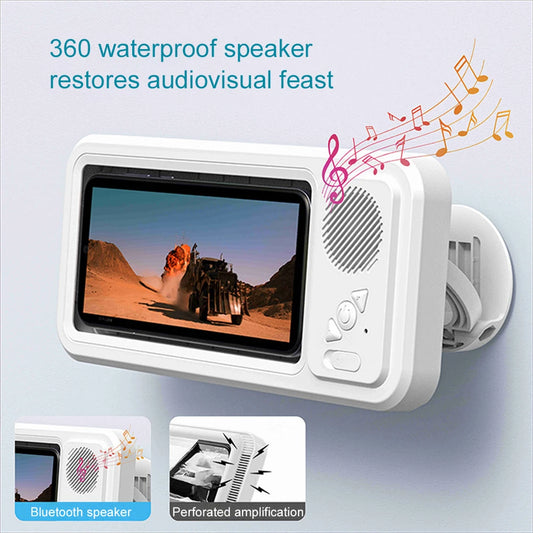 Waterproof Bluetooth Shower Phone Holder