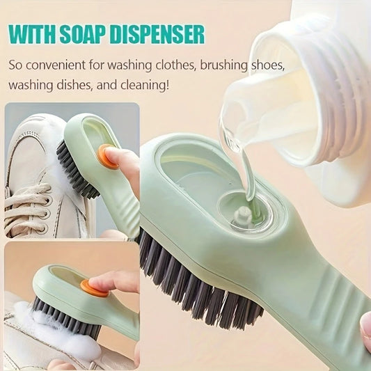 Liquid Dispensing Shoe Brush