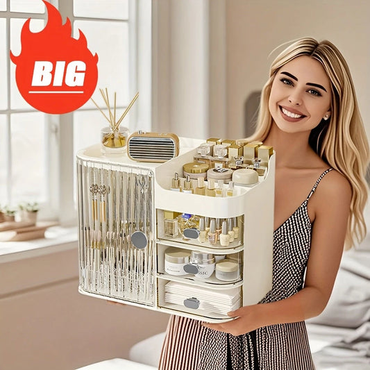 Three Drawer Vanity Cosmetic Organizer