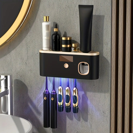Wall Mounted Toothbrush Organizer