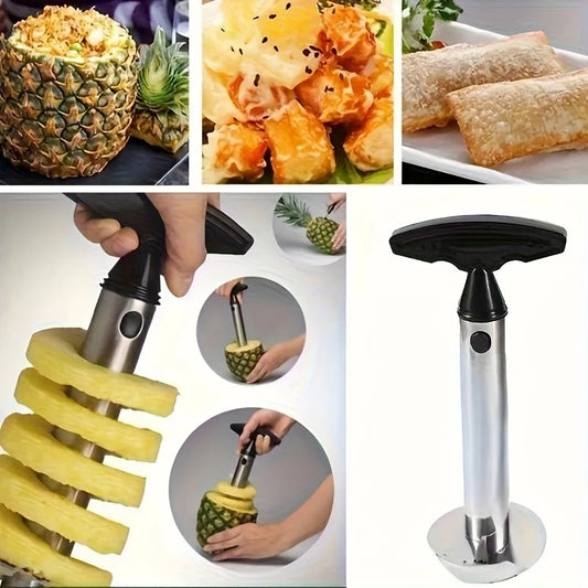 Ergonomic Stainless Steel Pineapple Corer