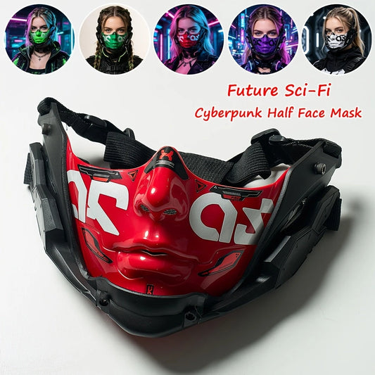 Cyber Mechanical Half Face Mask