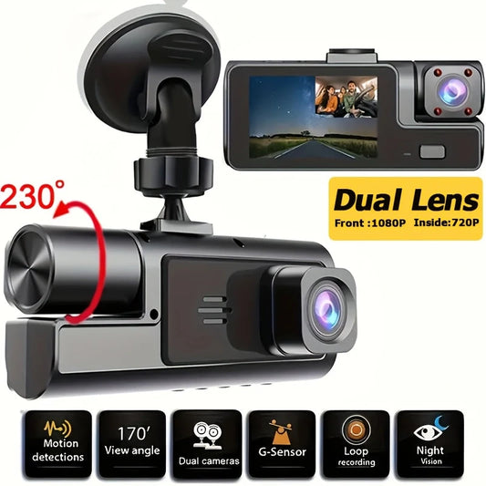 Dual Lens Car Dash Cam